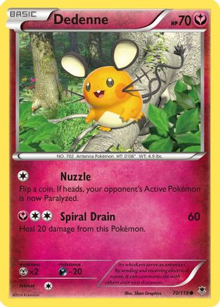 Dedenne (70/119) [XY: Phantom Forces] - Trinity Hobby