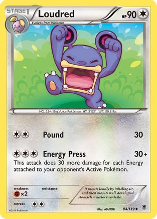 Loudred (84/119) [XY: Phantom Forces] - Trinity Hobby