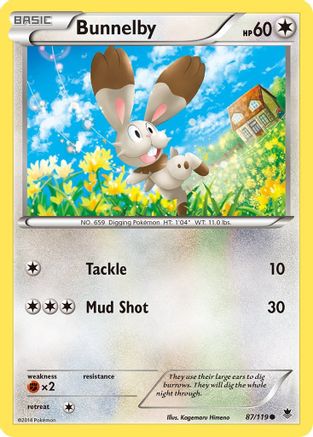 Bunnelby (87/119) [XY: Phantom Forces] - Trinity Hobby