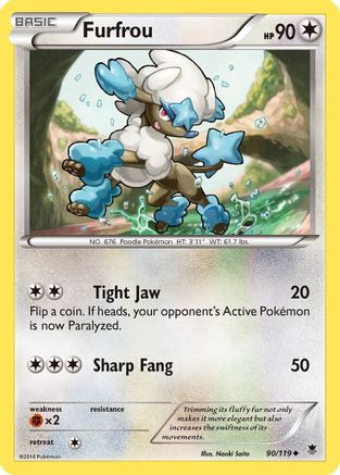 Furfrou (90/119) [XY: Phantom Forces] - Trinity Hobby