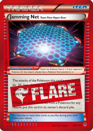 Jamming Net Team Flare Hyper Gear (98/119) [XY: Phantom Forces] - Trinity Hobby