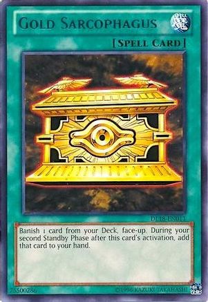 Gold Sarcophagus (Blue) [DL18-EN011] Rare - Trinity Hobby