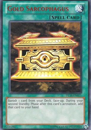 Gold Sarcophagus (Red) [DL18-EN011] - Duelist League Promo Unlimited - Rare - Trinity Hobby