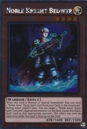 Noble Knight Bedwyr [NKRT-EN002] Platinum Rare - Trinity Hobby