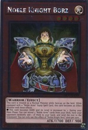 Noble Knight Borz [NKRT-EN009] Platinum Rare - Trinity Hobby