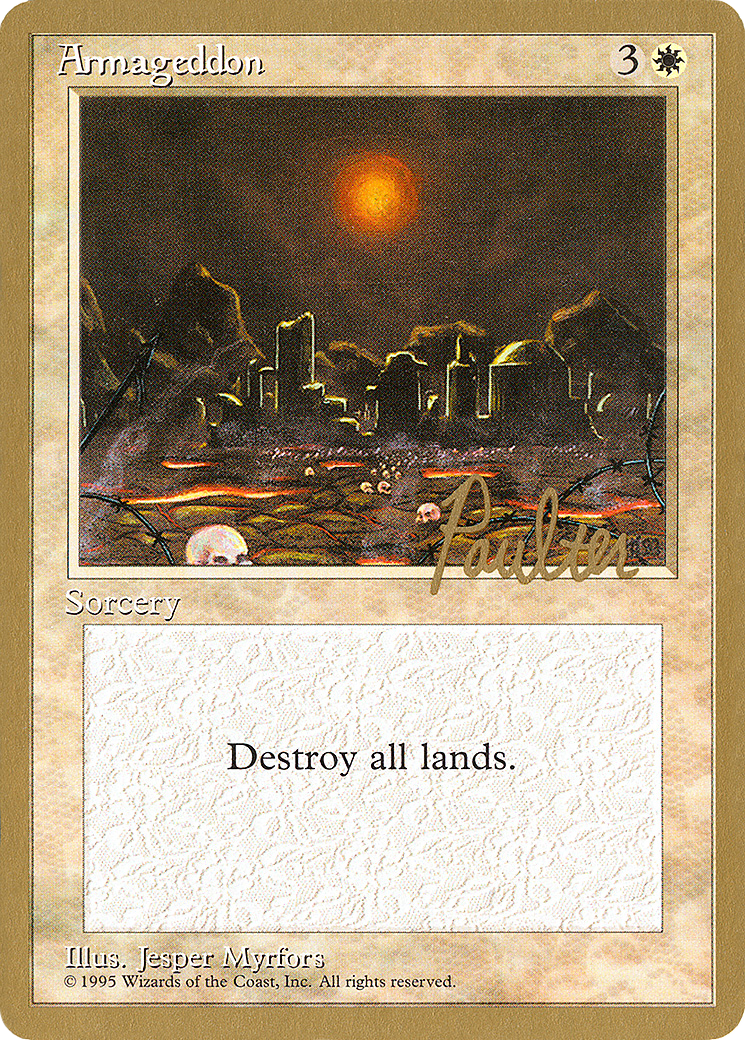 Armageddon (Preston Poulter) [Pro Tour Collector Set] - Trinity Hobby
