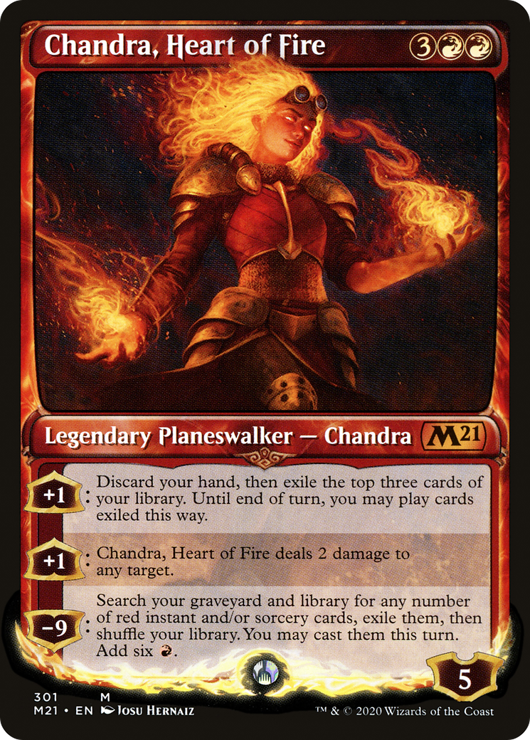 Chandra, Heart of Fire (Showcase) [Core Set 2021] - Trinity Hobby