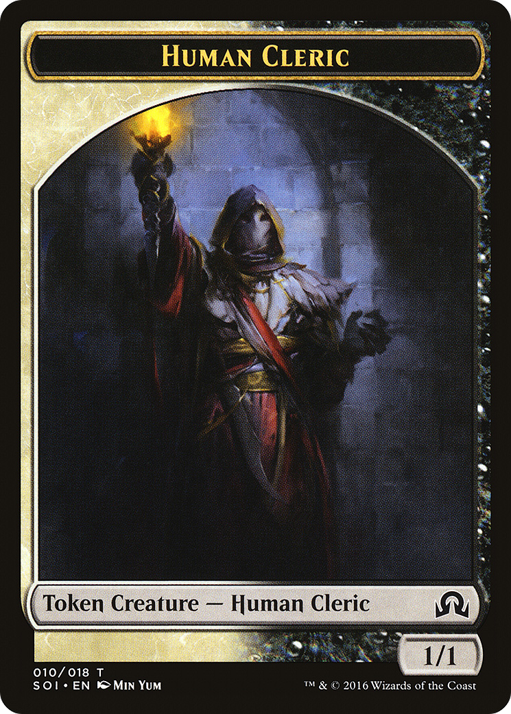 Jeton de clerc humain [Ombres sur les jetons Innistrad] 