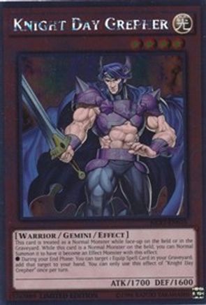 Knight Day Grepher [NKRT-EN015] Platinum Rare - Trinity Hobby