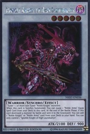 Ignoble Knight of High Laundsallyn [NKRT-EN036] Platinum Rare - Trinity Hobby