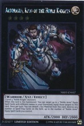 Artorigus, King of the Noble Knights [NKRT-EN037] Platinum Rare - Trinity Hobby