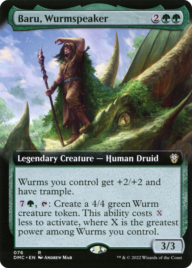 Baru, Wurmspeaker (Extended Art) [Dominaria United Commander] - Trinity Hobby