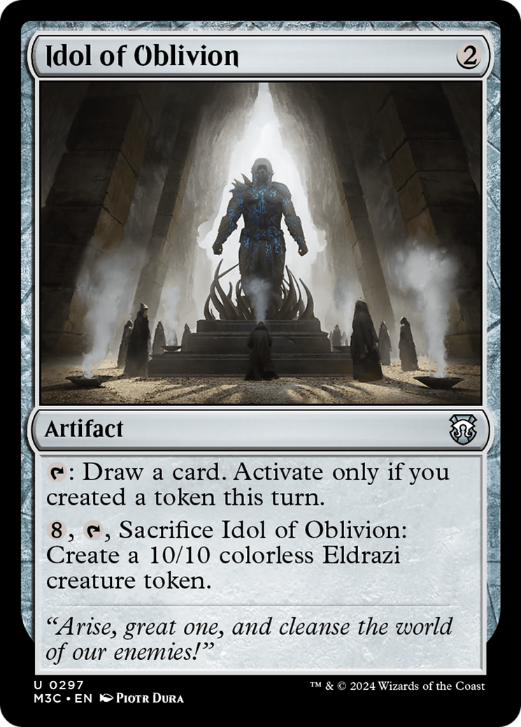 Idol of Oblivion (Ripple Foil) [Modern Horizons 3 Commander] - Trinity Hobby