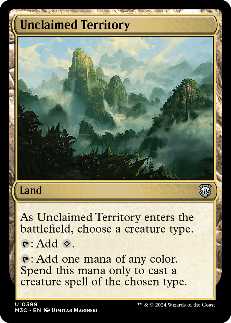 Unclaimed Territory  [Foil]  (M3C-399) - [Modern Horizons 3 Commander] - Trinity Hobby
