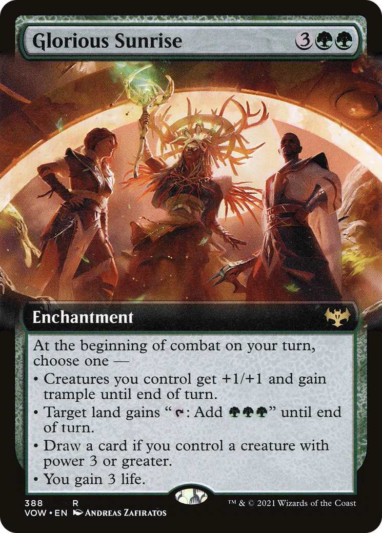 Glorious Sunrise (Extended Art) [Innistrad: Crimson Vow] 