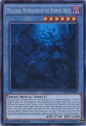 Malacoda, Netherlord of the Burning Abyss [SECE-EN085] Ghost Rare - Trinity Hobby
