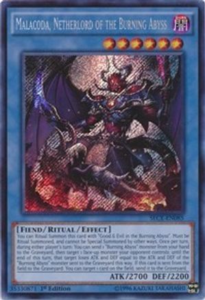 Malacoda, Netherlord of the Burning Abyss [SECE-EN085] Secret Rare - Trinity Hobby