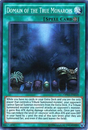Domain of the True Monarchs [OP03-EN010] Super Rare - Trinity Hobby
