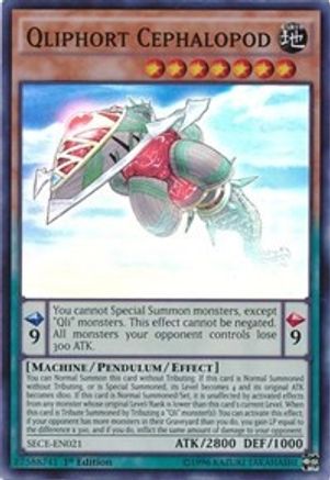 Qliphort Cephalopod [SECE-EN021] Super Rare - Trinity Hobby