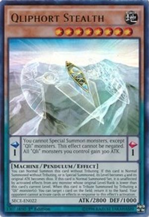 Qliphort Stealth [SECE-EN022] Ultra Rare - Trinity Hobby