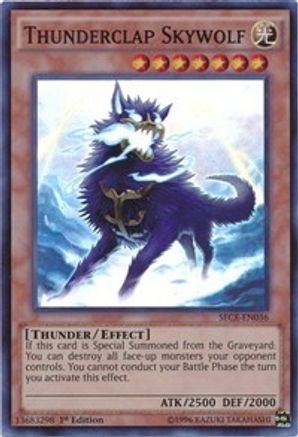 Thunderclap Skywolf [SECE-EN036] Super Rare - Trinity Hobby