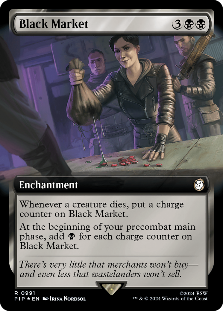 Black Market (Extended Art) (Surge Foil) [Fallout] - Trinity Hobby
