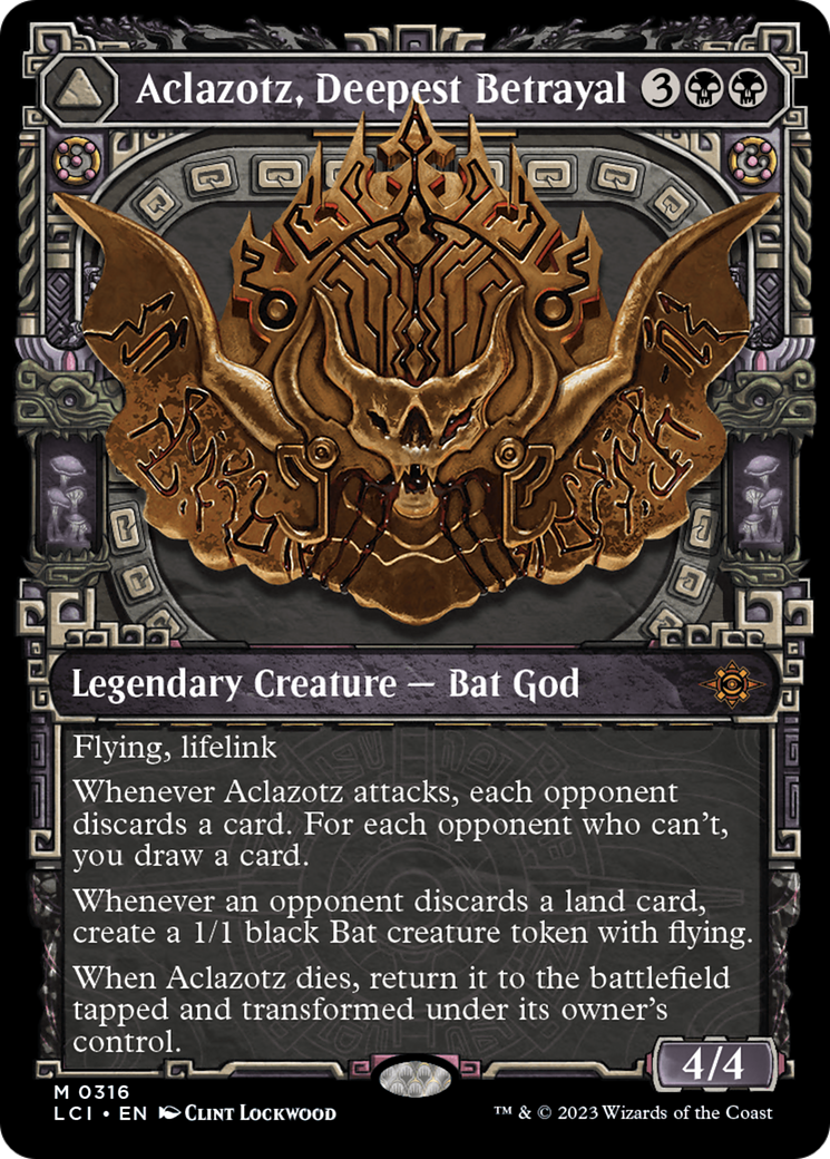 Aclazotz, Deepest Betrayal // Temple of the Dead (Showcase) [The Lost Caverns of Ixalan] - Trinity Hobby