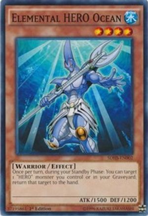 Elemental Hero Ocean [SDHS-EN002] Common - Trinity Hobby