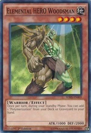 Elemental Hero Woodsman [SDHS-EN003] Common - Trinity Hobby