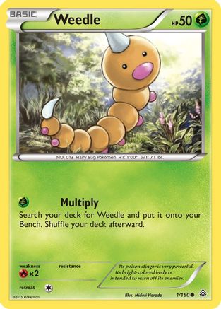 Weedle (1/160) [XY: Primal Clash] - Trinity Hobby