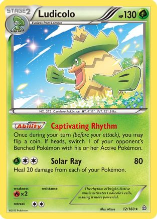 Ludicolo (12/160) [XY: Primal Clash] - Trinity Hobby
