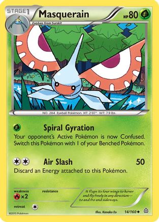 Masquerain (14/160) [XY: Primal Clash] - Trinity Hobby