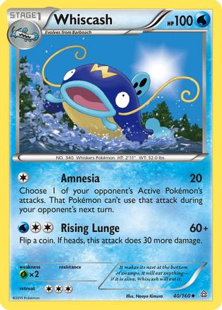 Whiscash (40/160) [XY: Primal Clash] - Trinity Hobby