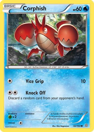 Corphish (42/160) [XY: Primal Clash] - Trinity Hobby