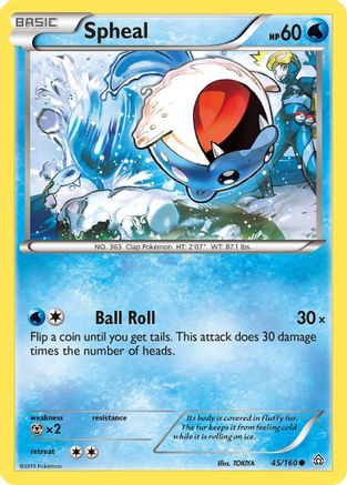 Spheal (45/160) [XY: Primal Clash] - Trinity Hobby
