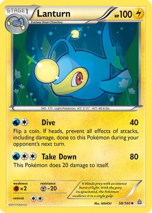 Lanturn (58/160) [XY: Primal Clash] - Trinity Hobby