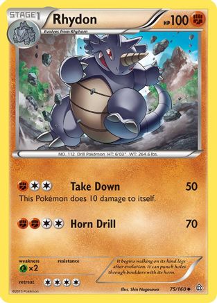 Rhydon (75/160) [XY: Primal Clash] - Trinity Hobby
