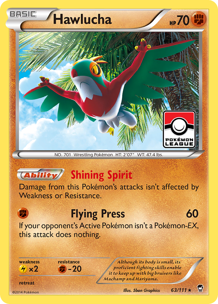 Hawlucha (63/111) [XY: Furious Fists] - Trinity Hobby