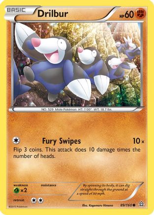 Drilbur (89/160) [XY: Primal Clash] - Trinity Hobby
