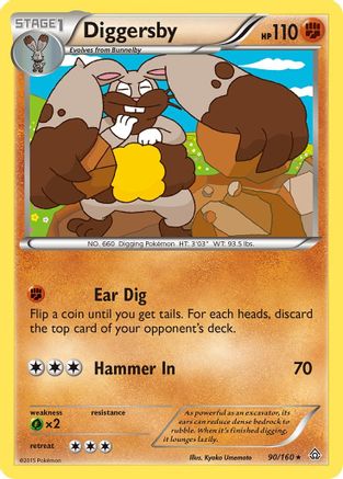 Diggersby (90/160) [XY: Primal Clash] - Trinity Hobby
