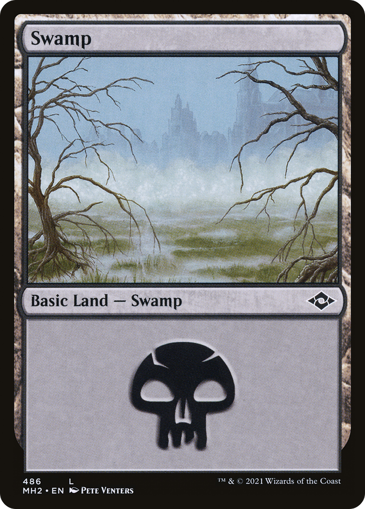 Swamp [Etched Foil]  (MH2-486) - [Modern Horizons 2] - Trinity Hobby