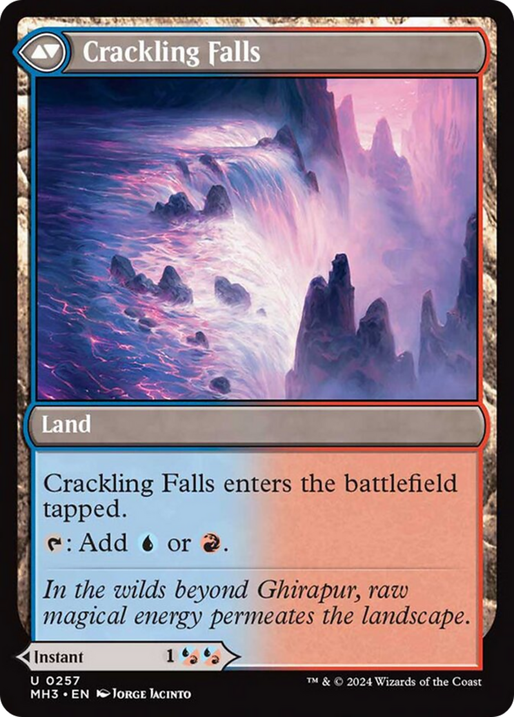 Rush of Inspiration // Crackling Falls [Modern Horizons 3] - Trinity Hobby