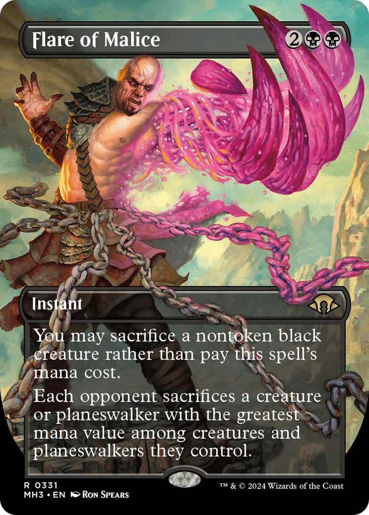 Flare of Malice (Borderless) [Modern Horizons 3] - Trinity Hobby