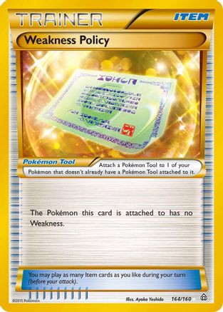 Weakness Policy (164/160) [XY: Primal Clash] - Trinity Hobby