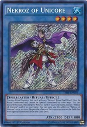 Nekroz of Unicore [THSF-EN016] Secret Rare - Trinity Hobby