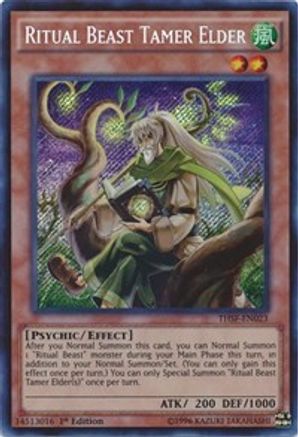 Ritual Beast Tamer Elder [THSF-EN023] Secret Rare - Trinity Hobby