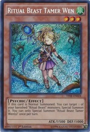 Ritual Beast Tamer Wen [THSF-EN024] Secret Rare - Trinity Hobby