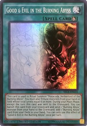 Good & Evil in the Burning Abyss [SECE-ENS14] Super Rare - Trinity Hobby