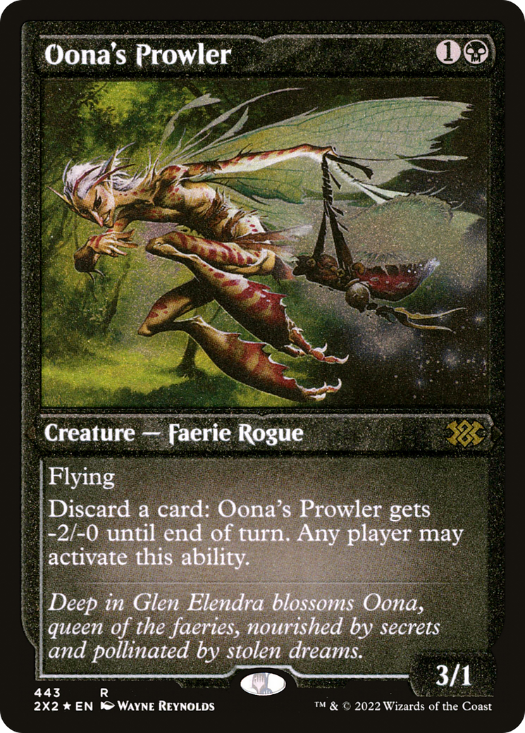 Oona's Prowler (Foil Etched)  [Foil]  (2X2-443) - [Double Masters 2022] - Trinity Hobby
