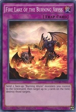 Fire Lake of the Burning Abyss (SE) [NECH-ENS12] Super Rare - Trinity Hobby